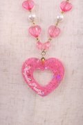Angelic Pretty / Decoration Heartネックレス  ピンク H-25-11-15-033-AP-AC-NS-ZH