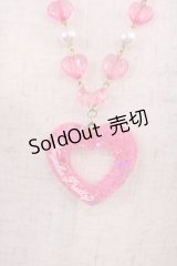 Angelic Pretty / Decoration Heartネックレス  ピンク H-25-11-15-033-AP-AC-NS-ZH