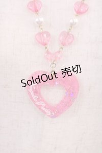Angelic Pretty / Decoration Heartネックレス  ピンク H-25-11-15-033-AP-AC-NS-ZH