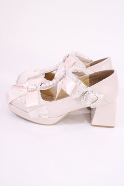 画像2: Lovely Tency / MA フリルリボンPLP パンプス L ピンク H-25-11-15-035-LO-SH-NS-ZH