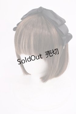 画像1: m petit by misako / AM*NIリボンカチューシャ  ブラック H-25-11-15-038-LO-AC-NS-ZH