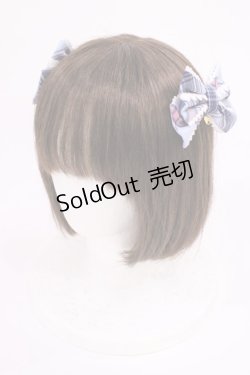 画像1: Angelic Pretty / タータンチェックリボンクリップSet  サックス H-25-11-15-039-AP-AC-NS-ZH