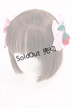 画像1: Angelic Pretty / Decoration StrawberryリボンクリップSet  ピンク H-25-11-15-040-AP-AC-NS-ZH