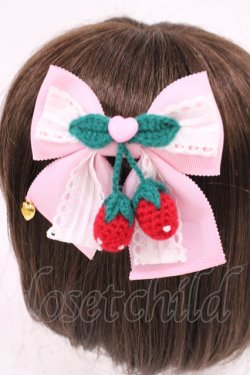 画像2: Angelic Pretty / Decoration StrawberryリボンクリップSet  ピンク H-25-11-15-040-AP-AC-NS-ZH