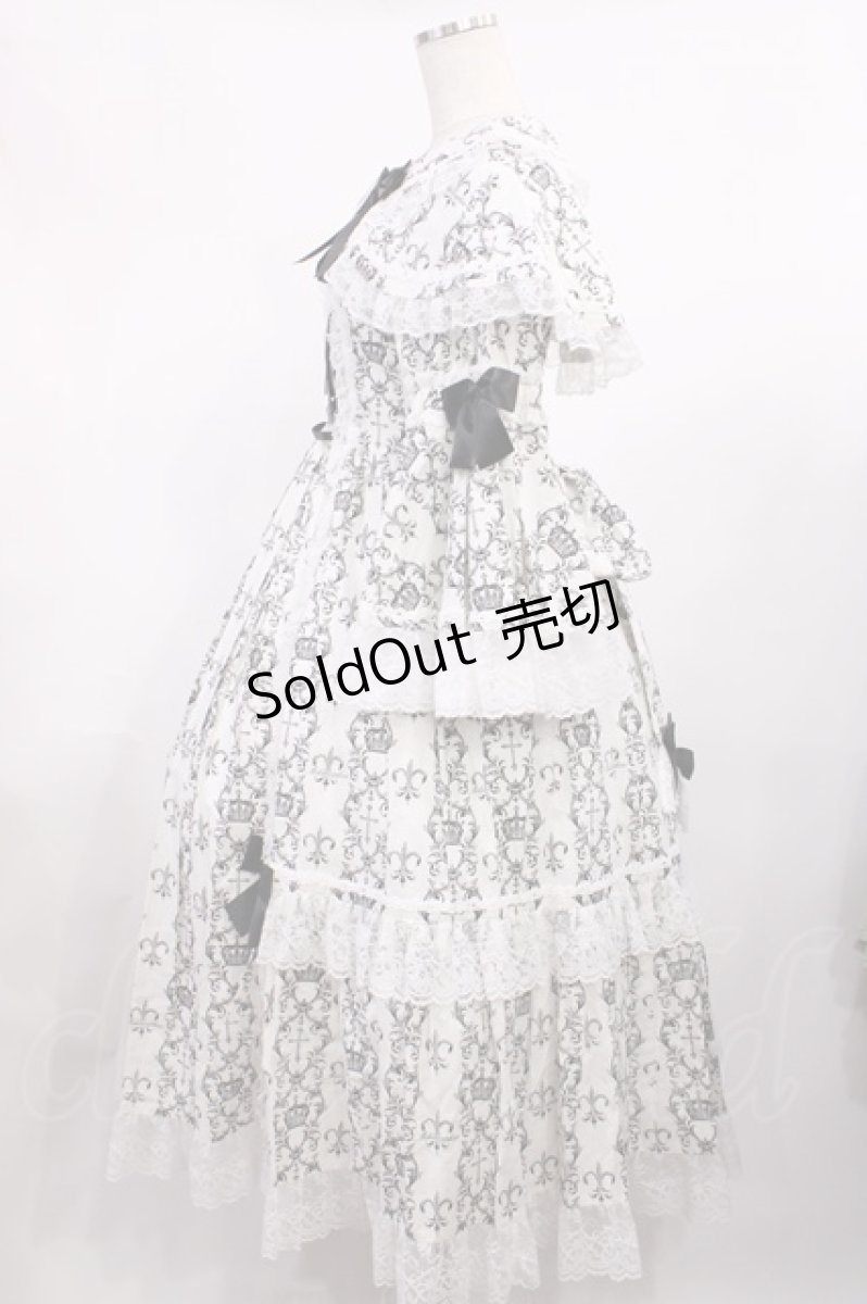 画像2: metamorphose / クラウンクロスケープ付ロングドレス サイズ1 オフ H-25-11-15-004-ME-OP-NS-ZH (2)