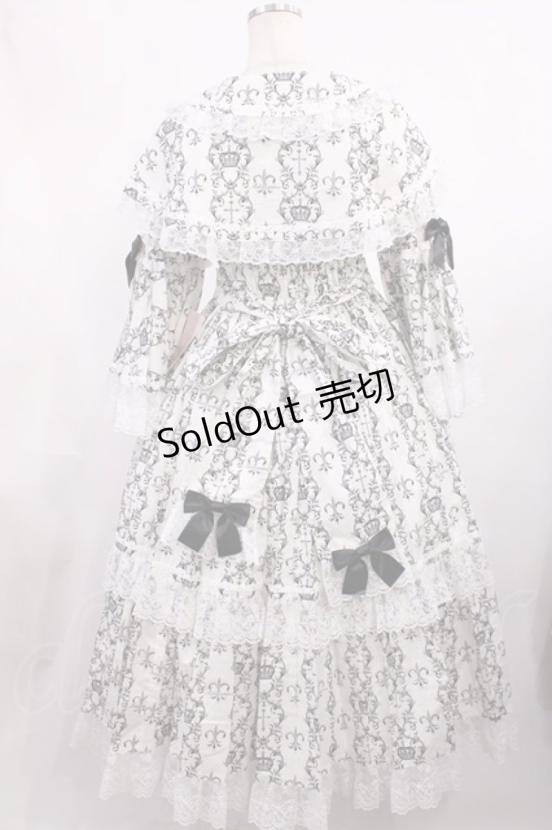 画像3: metamorphose / クラウンクロスケープ付ロングドレス サイズ1 オフ H-25-11-15-004-ME-OP-NS-ZH (3)