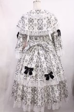 画像3: metamorphose / クラウンクロスケープ付ロングドレス サイズ1 オフ H-25-11-15-004-ME-OP-NS-ZH (3)