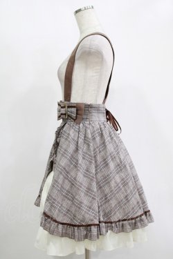 画像2: Amavel / 大きめバックル付 アシメレイヤードジャンスカ Free ブラウン H-25-11-15-1027-CA-OP-NS-ZH