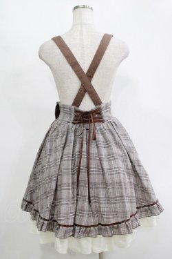 画像3: Amavel / 大きめバックル付 アシメレイヤードジャンスカ Free ブラウン H-25-11-15-1027-CA-OP-NS-ZH