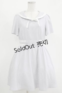 画像1: Secret Honey / グログランリボンワンピース Free ブルー H-25-11-15-1029-CA-OP-NS-ZH