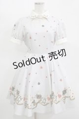 Secret Honey / トランプ柄ワンピース Free サックス H-25-11-15-1030-CA-OP-NS-ZH