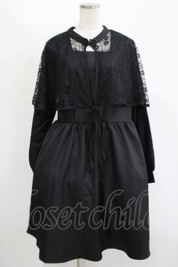 画像1: Lovely Tency / ALC*ケープワンピース LL ブラック H-25-11-15-1032-GO-OP-NS-ZH