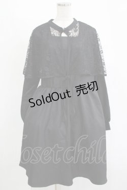画像1: Lovely Tency / ALC*ケープワンピース LL ブラック H-25-11-15-1032-GO-OP-NS-ZH