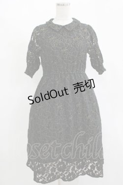 画像1: LEBECCA boutique / 出発地点のレースワンピース S Black H-25-11-15-1033-EL-OP-NS-ZH