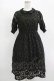 画像1: LEBECCA boutique / 出発地点のレースワンピース S Black H-25-11-15-1033-EL-OP-NS-ZH (1)