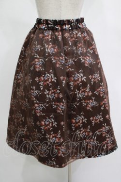 画像3: axes femme / 花柄チュールスカート M ブラウン H-25-11-15-1035-AX-SK-NS-ZH