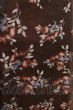 画像4: axes femme / 花柄チュールスカート M ブラウン H-25-11-15-1035-AX-SK-NS-ZH
