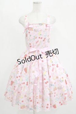 画像1: metamorphose / SWEETS collection サーキュラージャンパースカート Free ピンク H-25-11-15-1004-ME-OP-NS-ZH