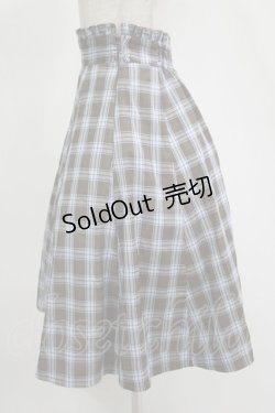 画像2: Amavel / ベルト付ミドル丈スカート Free サックス H-25-11-15-1037-CA-SK-NS-ZH