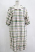 Franche Lippee / チェックセーラーワンピース M ピンク H-25-11-15-1038-LO-OP-NS-ZH