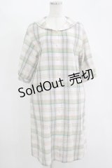 Franche Lippee / チェックセーラーワンピース M ピンク H-25-11-15-1038-LO-OP-NS-ZH