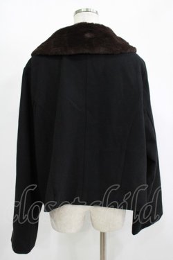 画像3: m petit by misako / AM*ファーエリショートJK 3L ブラック H-25-11-15-1040-LO-CO-NS-ZH