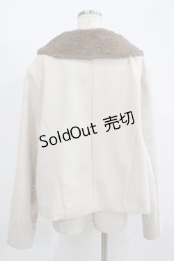 画像3: m petit by misako / AM*ファーエリショートJK 3L アイボリー H-25-11-15-1041-LO-CO-NS-ZH