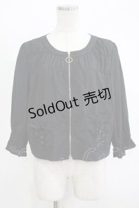 axes femme / レースアップブルゾン M ブラック H-25-11-15-1042-AX-JA-NS-ZH