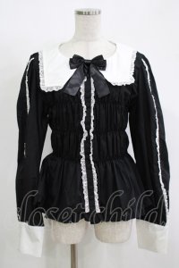 metamorphose / 【プラアスサイズ】スクエアカラー2WAYブラウス プラスサイズ ブラック H-25-11-15-1047-ME-BL-NS-ZH