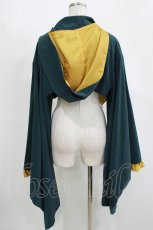 画像3: metamorphose / 【プラスサイズ】フード付き着物袖ボレロ プラスサイズ グリーン H-25-11-15-1050-ME-TO-NS-ZH (3)