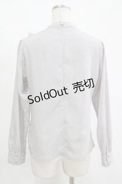 画像3: an another angelus / 立体フラワーレースヨークブラウス Free BLUE GRAY H-25-11-15-1051-CA-BL-NS-ZH