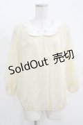 Franche Lippee / ねこ刺繍ブラウス M クリーム H-25-11-15-1056-LO-BL-NS-ZH