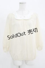 Franche Lippee / ねこ刺繍ブラウス M クリーム H-25-11-15-1056-LO-BL-NS-ZH