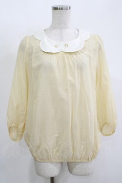 画像1: Franche Lippee / ねこ刺繍ブラウス M クリーム H-25-11-15-1056-LO-BL-NS-ZH