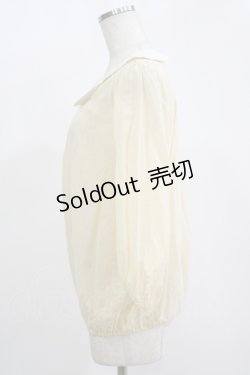 画像2: Franche Lippee / ねこ刺繍ブラウス M クリーム H-25-11-15-1056-LO-BL-NS-ZH