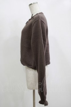 画像2: m petit by misako / AM*リボンニットボレロ LL ブラウン H-25-11-15-1058-LO-TO-NS-ZH