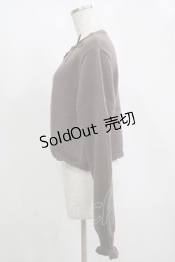 画像2: m petit by misako / AM*リボンニットボレロ LL ブラウン H-25-11-15-1058-LO-TO-NS-ZH