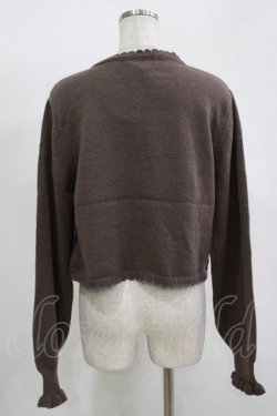 画像3: m petit by misako / AM*リボンニットボレロ LL ブラウン H-25-11-15-1058-LO-TO-NS-ZH