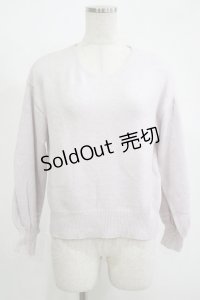 MAJESTIC LEGON / ニットプルオーバー M ラベンダー H-25-11-15-1059-LO-OP-NS-ZH