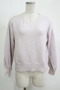 画像1: MAJESTIC LEGON / ニットプルオーバー M ラベンダー H-25-11-15-1059-LO-OP-NS-ZH