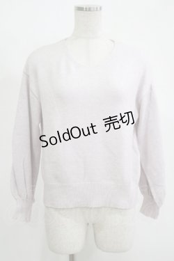 画像1: MAJESTIC LEGON / ニットプルオーバー M ラベンダー H-25-11-15-1059-LO-OP-NS-ZH