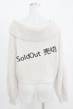 画像3: Amavel / WレースUPオフショルニット Free ピンク H-25-11-15-1061-CA-TO-NS-ZH