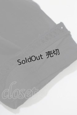 画像4: an another angelus / ローズ刺繍ノーカラーブラウス Free Black H-25-11-15-1062-CA-BL-NS-ZH