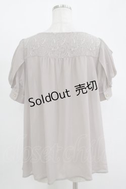 画像3: axes femme / 袖ドレープトップス M チャコール H-25-11-15-1064-AX-TO-NS-ZH