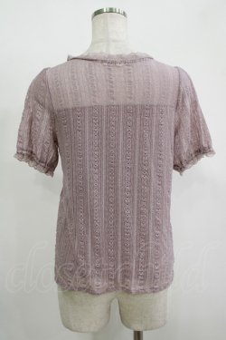 画像3: axes femme / レースカットソー M ラベンダー H-25-11-15-1065-AX-TO-NS-ZH