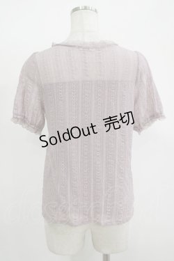 画像3: axes femme / レースカットソー M ラベンダー H-25-11-15-1065-AX-TO-NS-ZH