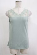 axes femme / パールレースタンク M ミント H-25-11-15-1066-AX-TO-NS-ZH