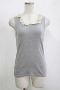 Franche Lippee / ローズレースタンク M グレー H-25-11-15-1067-LO-TO-NS-ZH