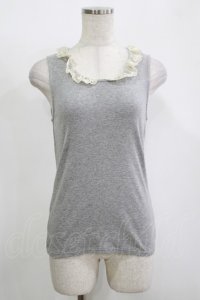 Franche Lippee / ローズレースタンク M グレー H-25-11-15-1067-LO-TO-NS-ZH
