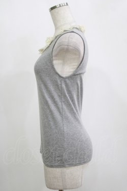 画像2: Franche Lippee / ローズレースタンク M グレー H-25-11-15-1067-LO-TO-NS-ZH